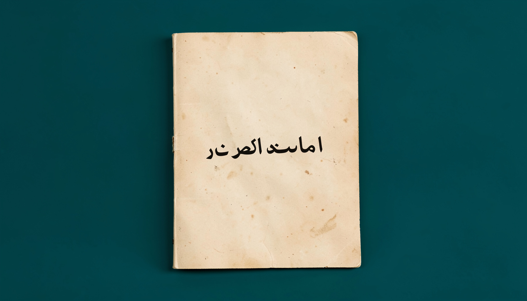 غلاف دليل معلم قديم باللون البني الفاتح يحمل عنواناً بخط عربي واضح